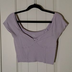 PacSun Lilac Crop Top